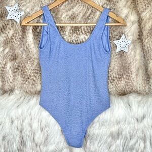 TJ Swim Lilac Scoop Neck Low Back One Piece Bathing Suit